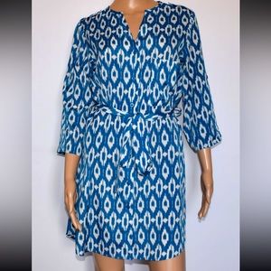Maeve Anthropologie Ikat Shirtdress Medium